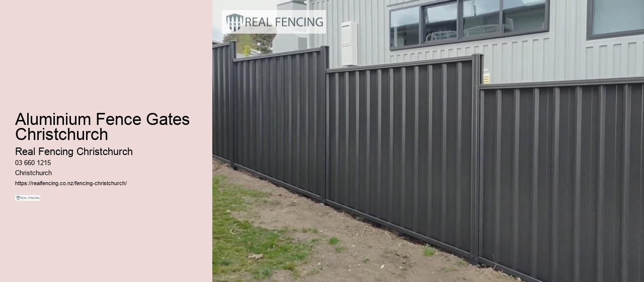 fencing contractors chch