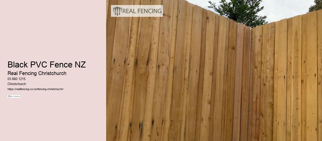 Black PVC Fence NZ