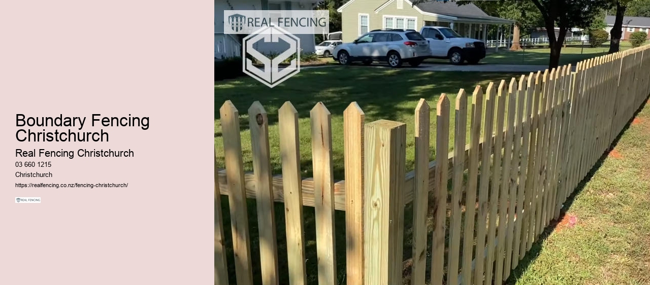 Boundary Fencing Christchurch