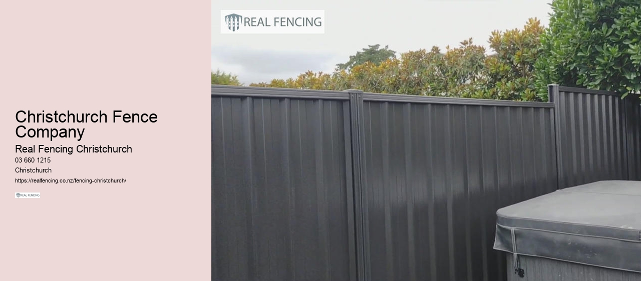 christchurch metal fencing