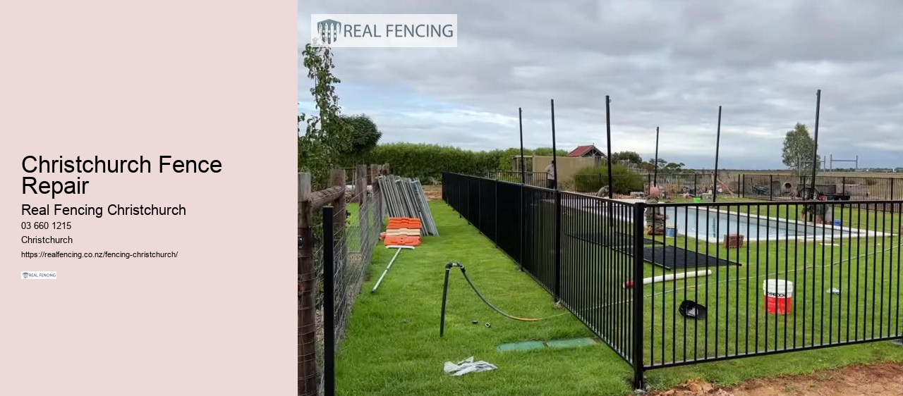 fence repairs chch