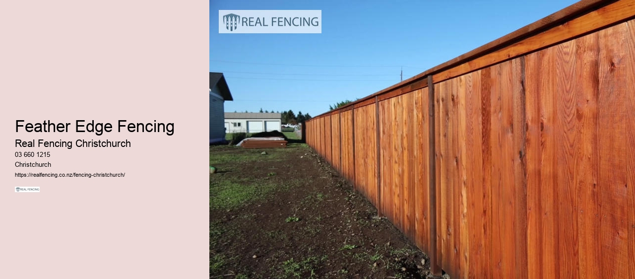 Feather Edge Fencing