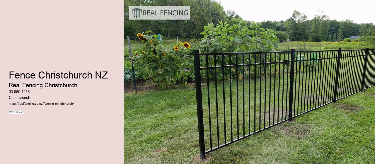 black pvc fence nz