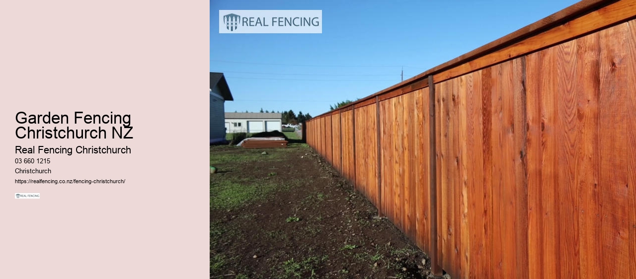 fencing timber christchurch