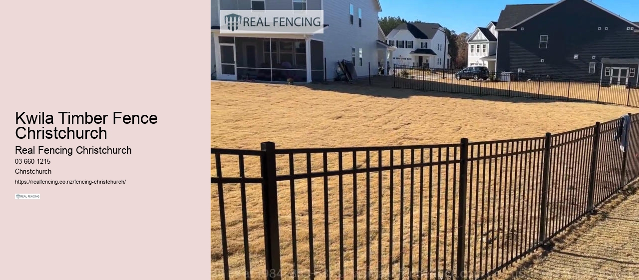 Kwila Timber Fence Christchurch