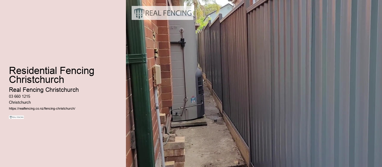 Residential Fencing Christchurch