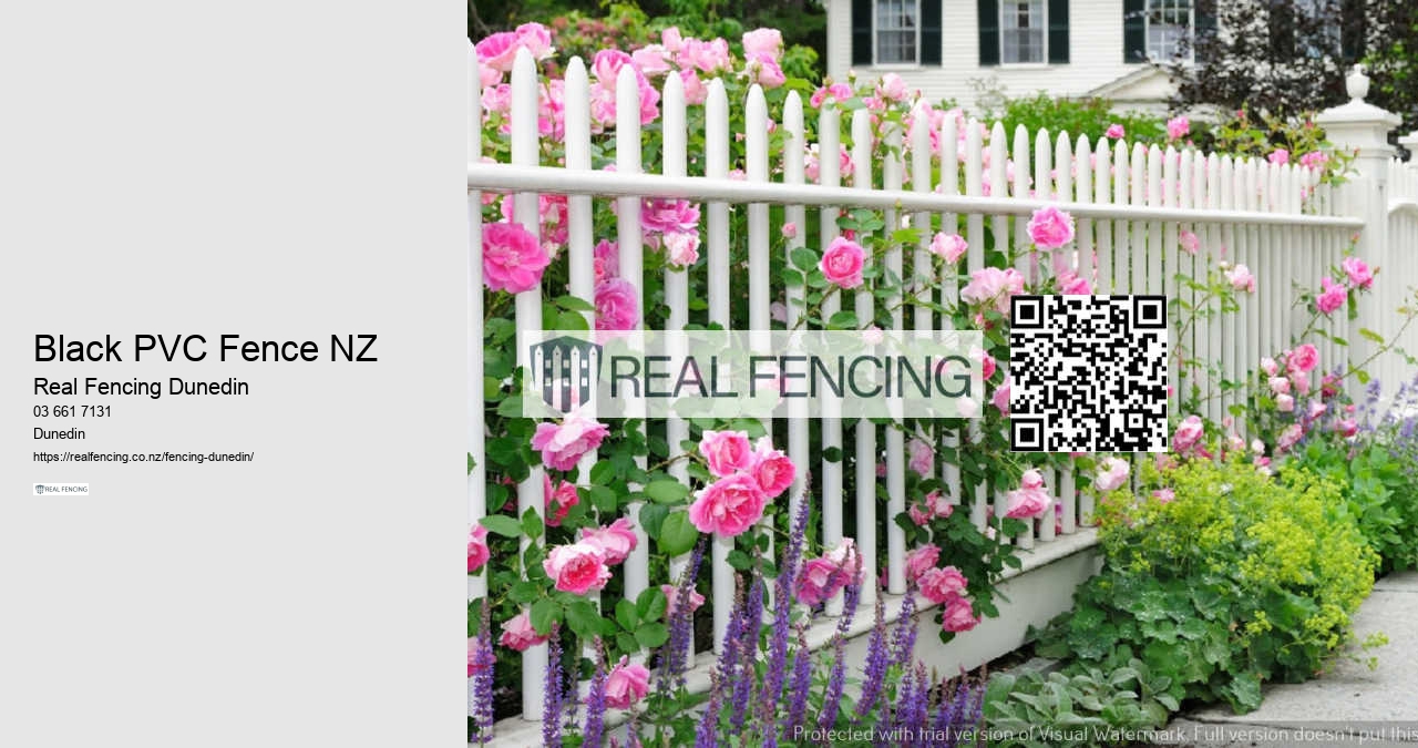 Black PVC Fence NZ