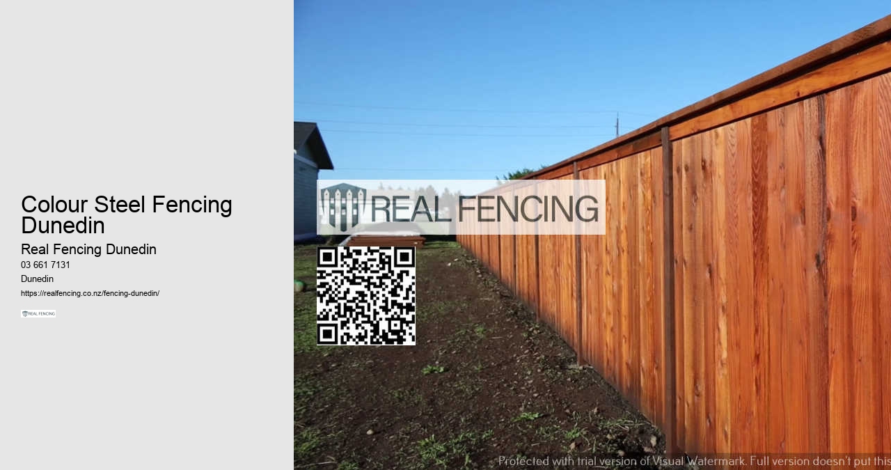 Colour Steel Fencing Dunedin