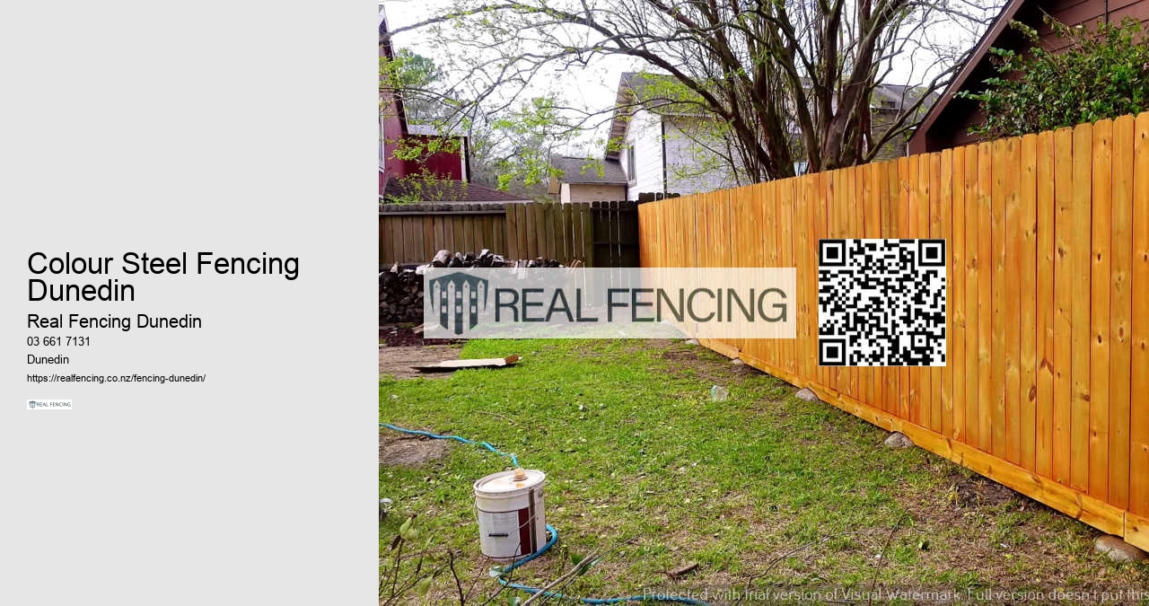Colour Steel Fencing Dunedin