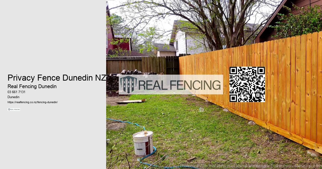 Privacy Fence Dunedin NZ