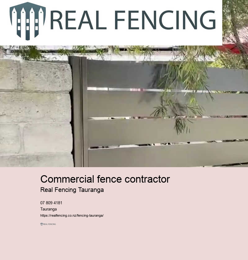 Commercial fence contractor