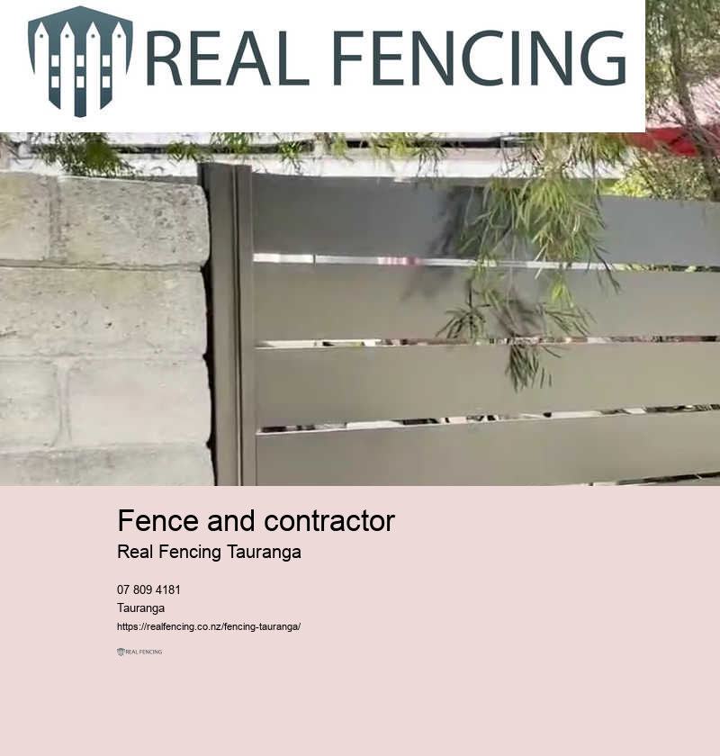 Fence and contractor