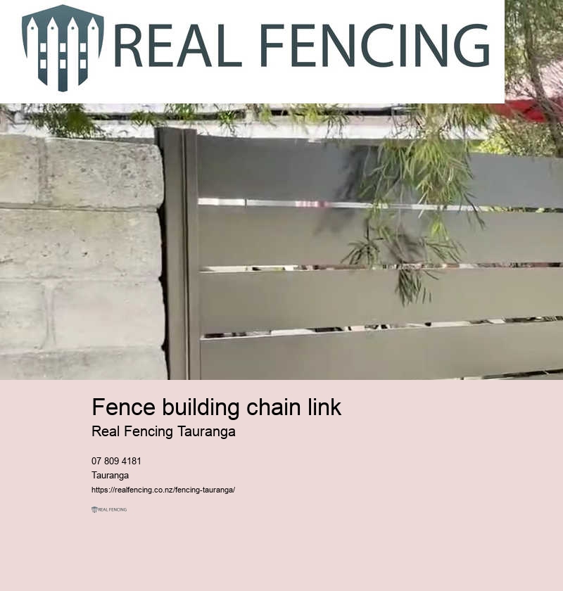 Fence building chain link