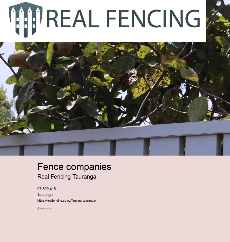 Tauranga fences