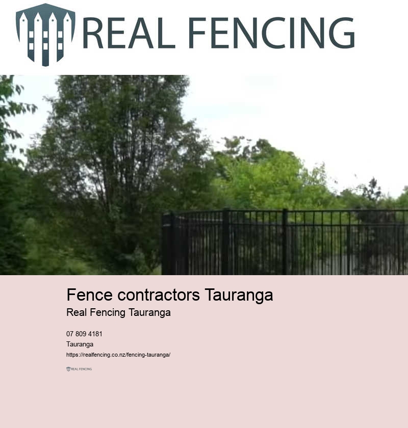Tauranga standards for timber fencing