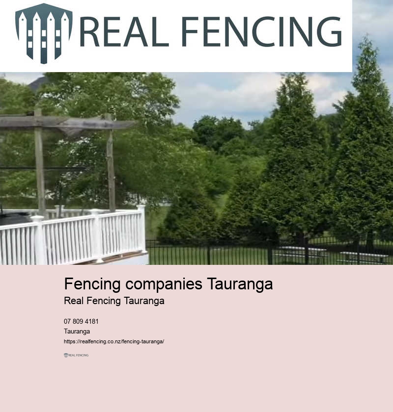 Tauranga standards for timber fencing