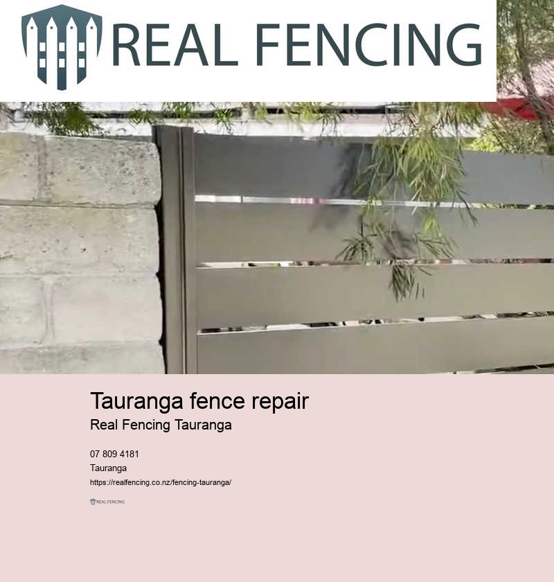 Tauranga fence repair