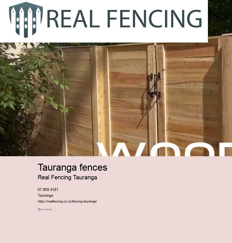 Tauranga fences