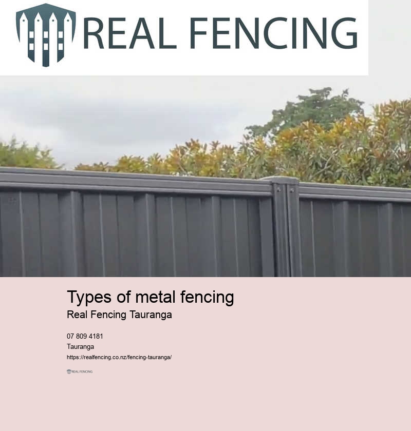 Commercial metal fencing