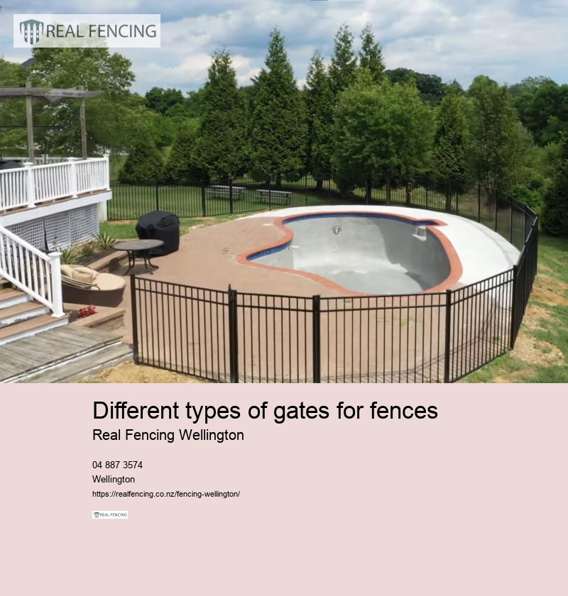 different types of gates for fences