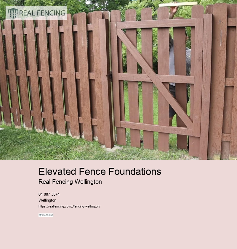 Elevated Fence Foundations