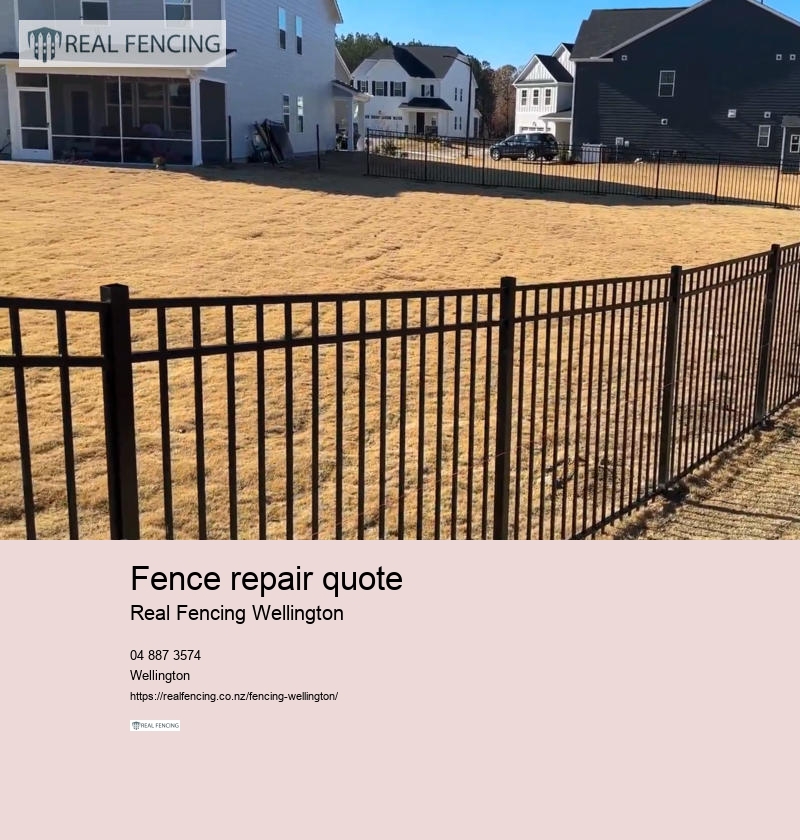 fence repair quote