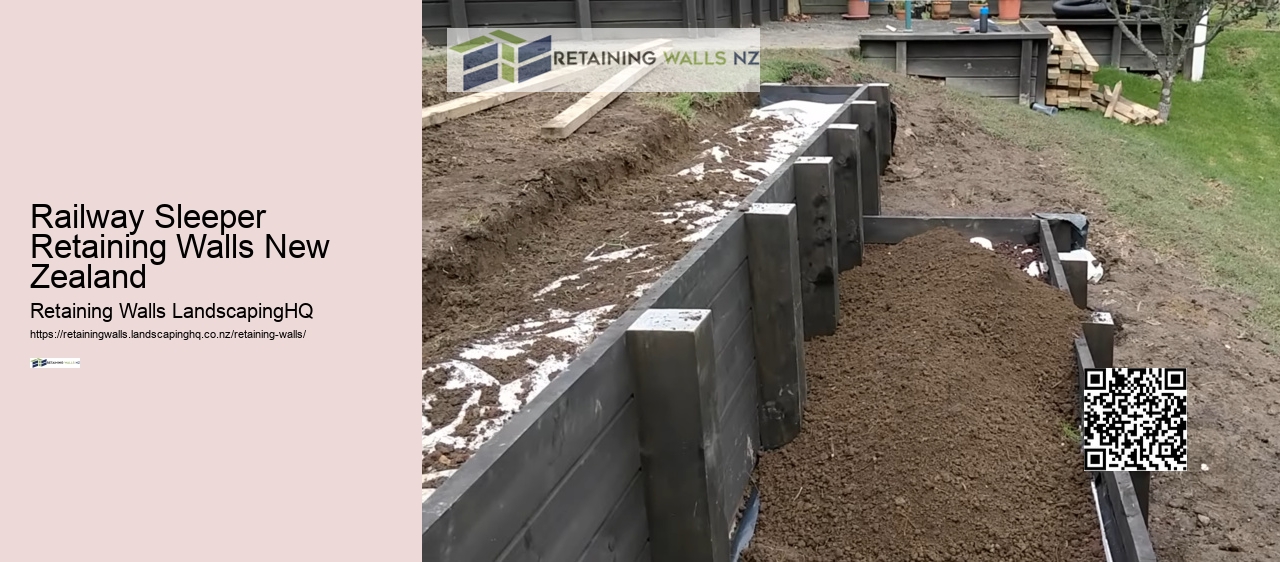 Railway Sleeper Retaining Walls New Zealand