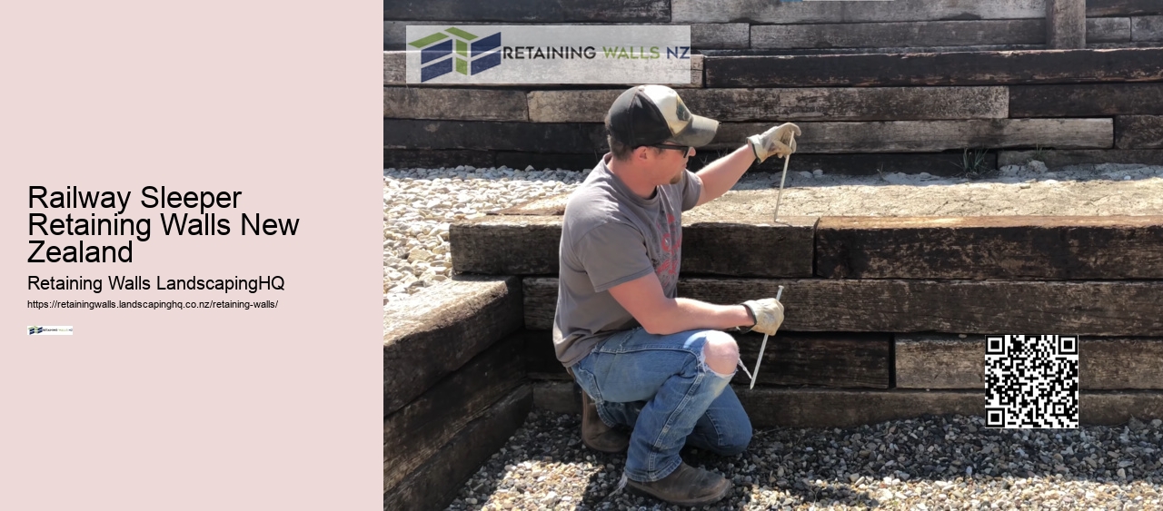 Concrete Railway Sleeper Retaining Wall